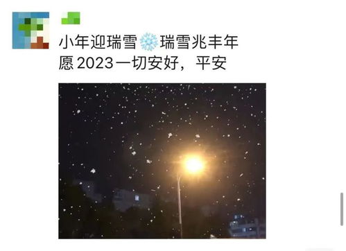 朋友圈刷屏 2023年靖江的第一场雪