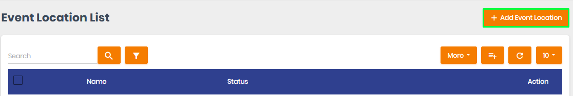 Manage Event Location List