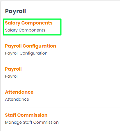 Add Salary Components