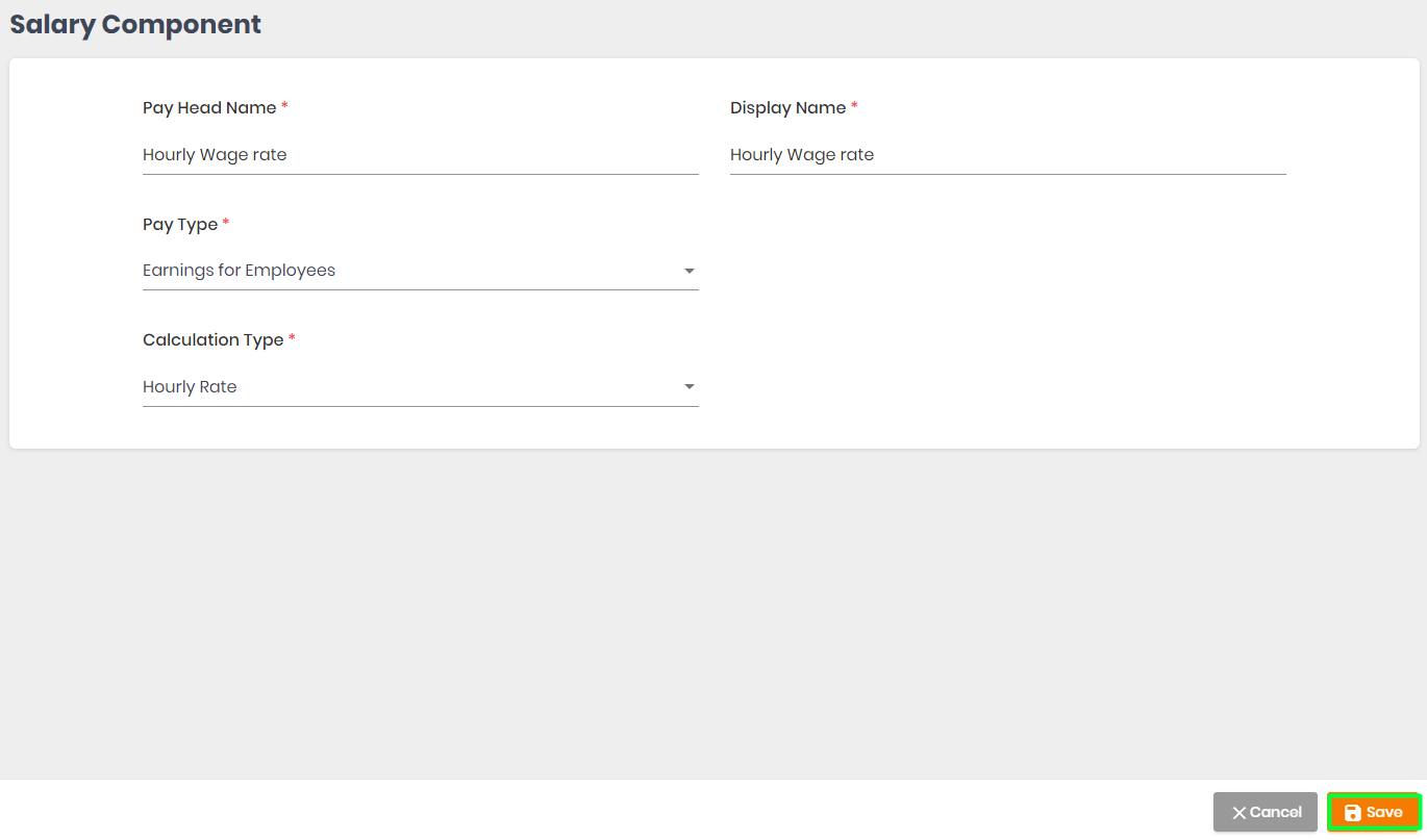Salary Component