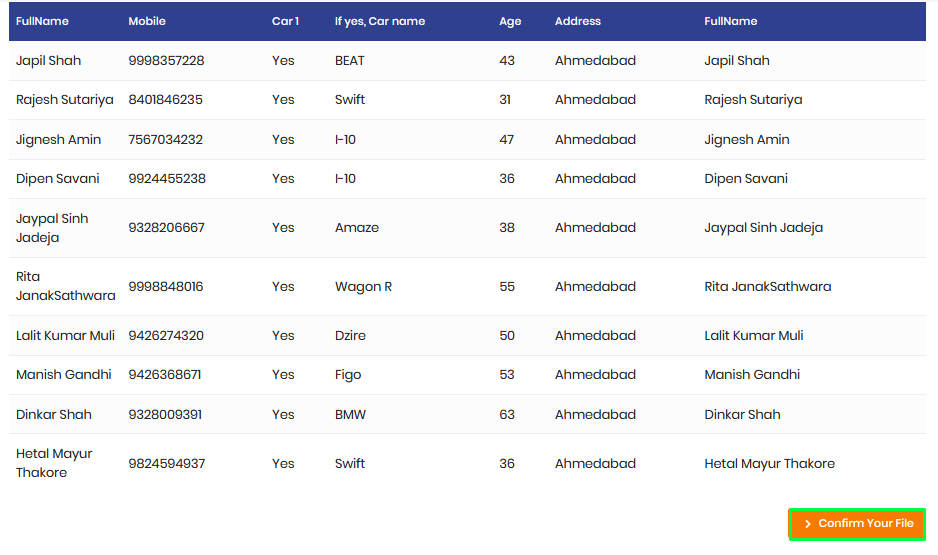 upload bulk leads