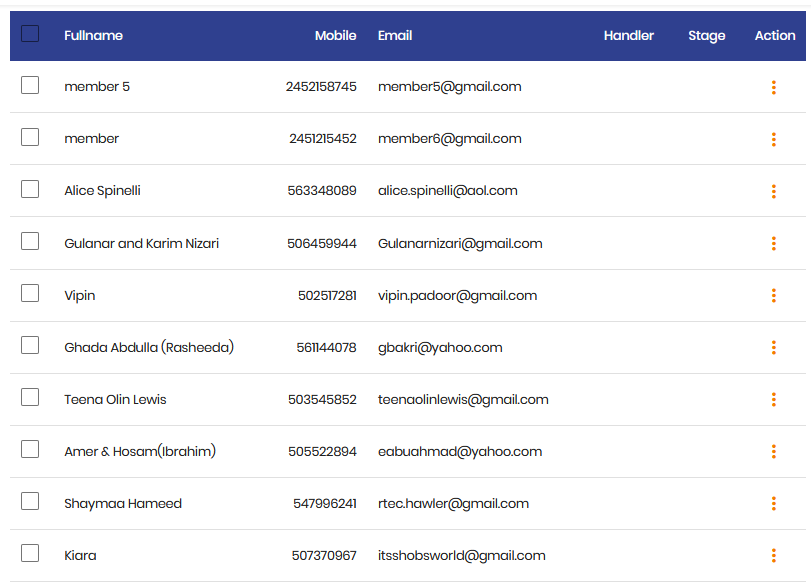 Manage imported leads