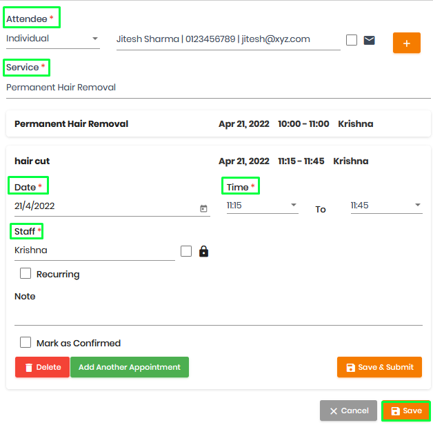 booking management system